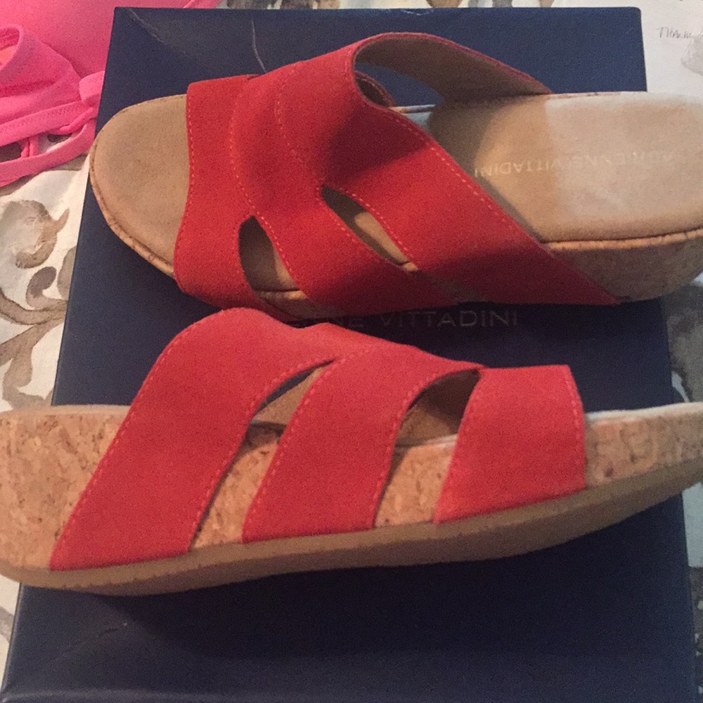 Cork platform shoes